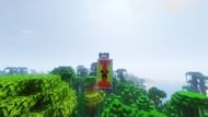 A custom shield, which thorns can not be placed on (Image via Minecraft)